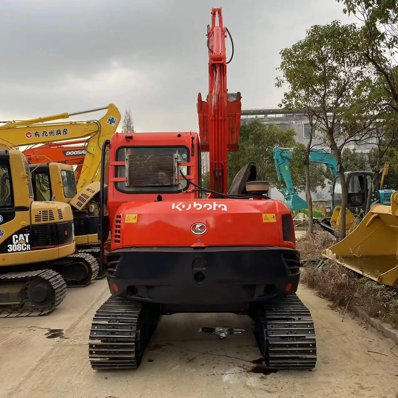 used digger second-hand KUBOTA KX183 KX185 Kubota 8 TON Excavator mini size excavator in good condition