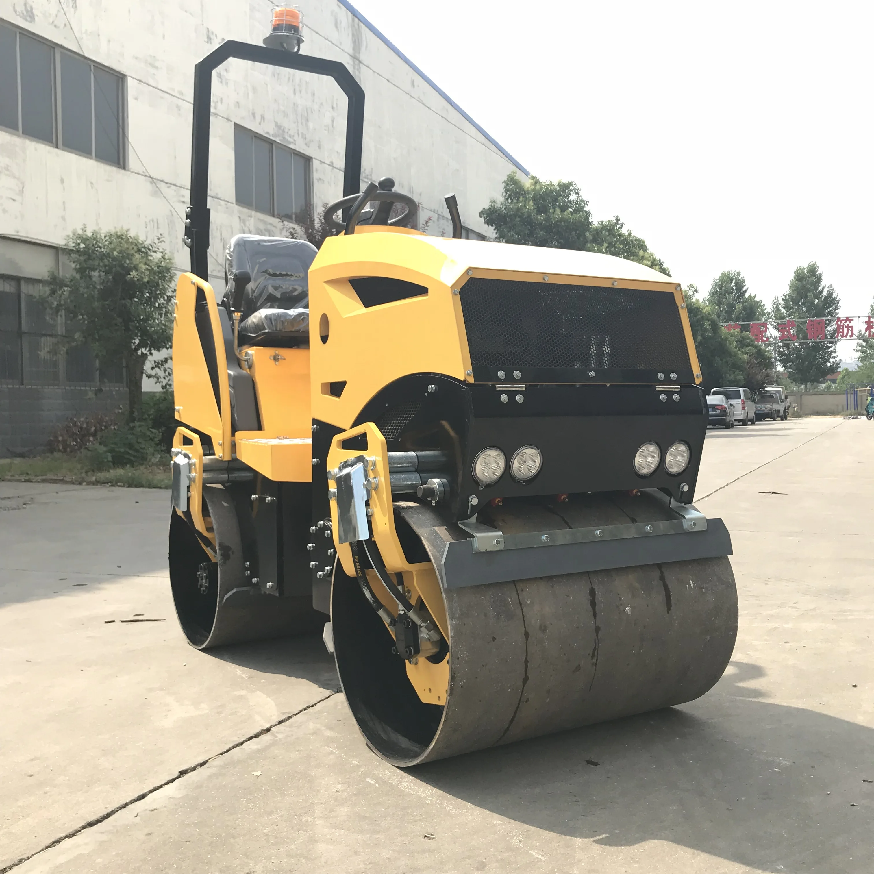 1.2 Ton Hydraulic Asphalt Rollers honda Changchai Engine Gasoline diesel Double Drum Mini Small Road Roller Compactor