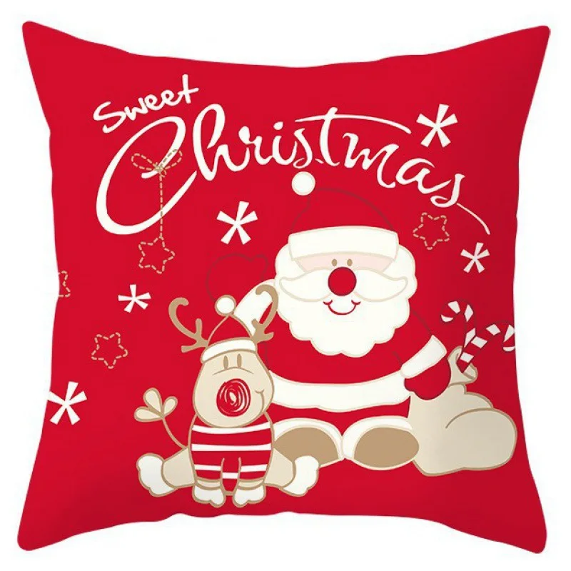 Custom Throw Pillow Case Decorative Printed Velvet Christmas Cushion Cover