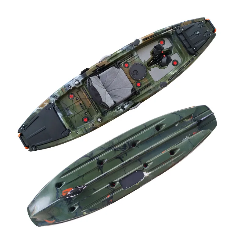 2022 Hot Selling 10ft Rotomolded Single Person Sit On Top Fishing Kayak with pedal drive