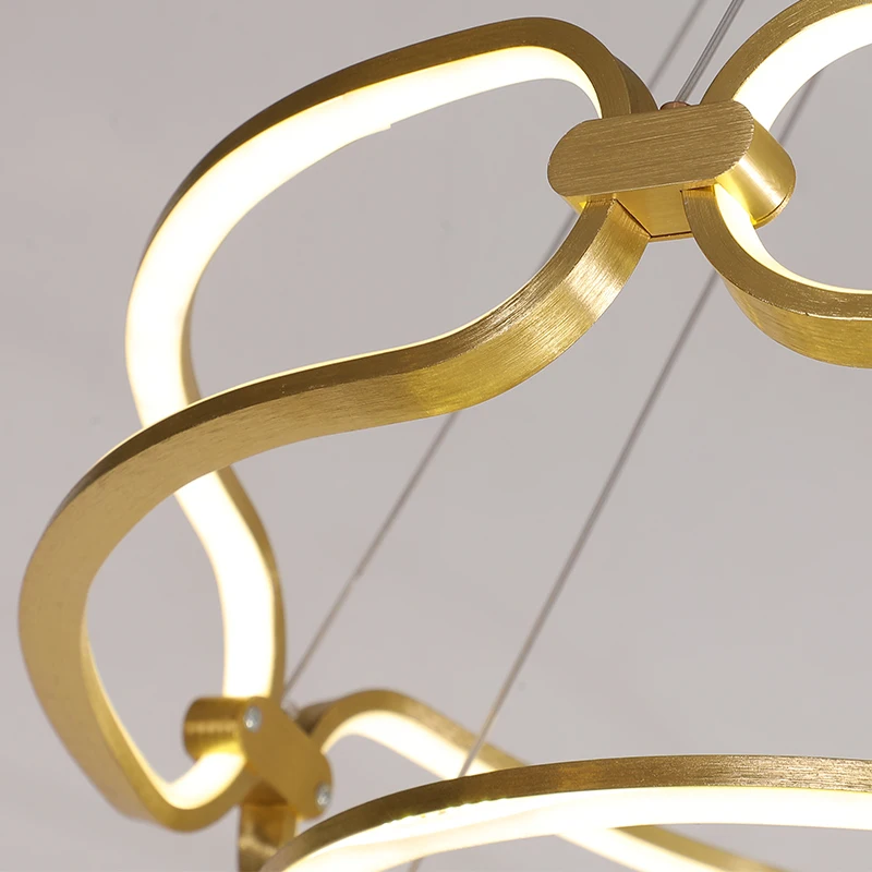 140W 4000K 90-265V dinning living kitchen room round pendant Aluminum lamp led chandeliers light