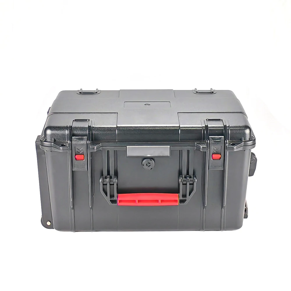 Rugged ABS Suitcase Safety Case Plastic Trolley Case Equipment Protective Carrying Hard Plastic Tool Case