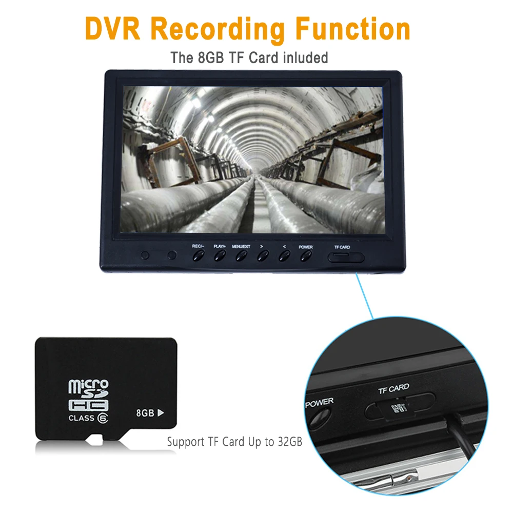 ShenZhen 360 Degree Rotating Drain Inspection System Camera with DVR