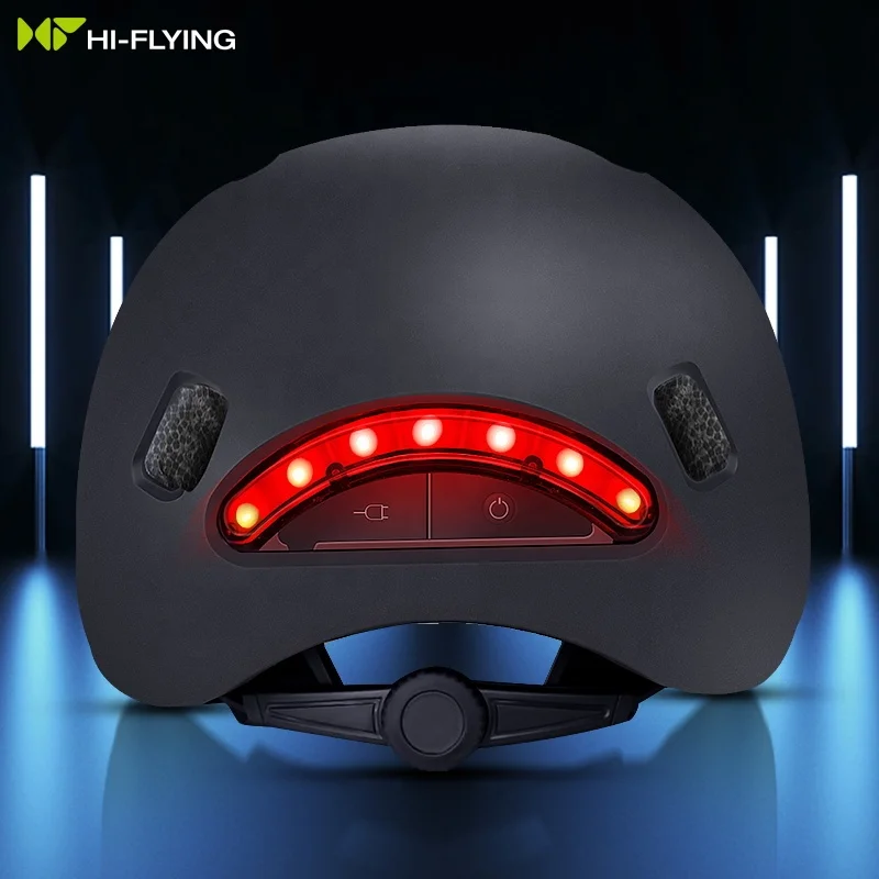 Adults Bicycle Helmet With LED Light Cycling Smart Safety Helmet Head Protectors motorcycle Bike Riding Scooter Helmets