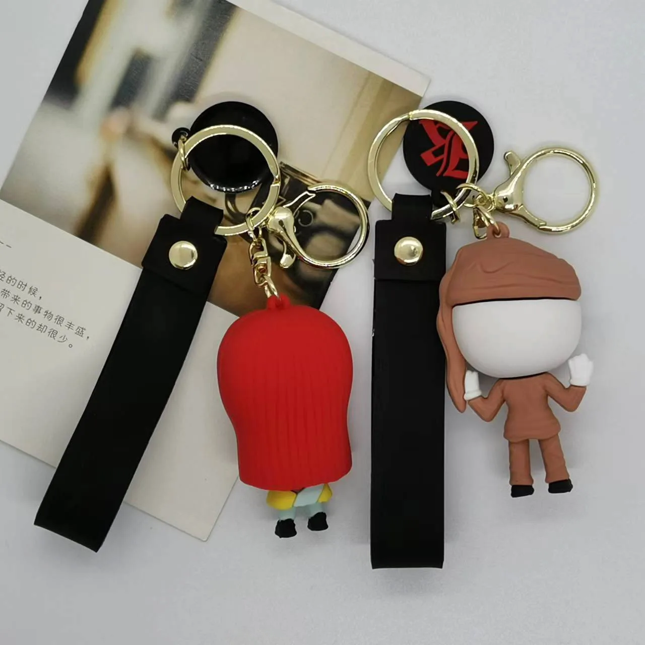 Cartoon 3d Silicone Halloween Keychain Figure Anime Nightmare Toys Accessories Soft Cute Pumpkin Keyring Jack Doll Pendant Gift