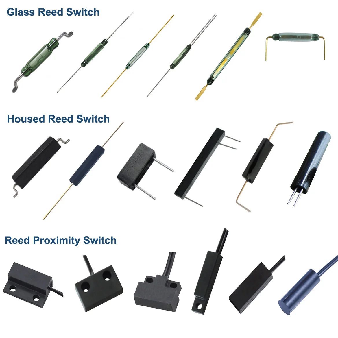 Micro Plastic Sealed Reed Switch/sensor for PCB mount