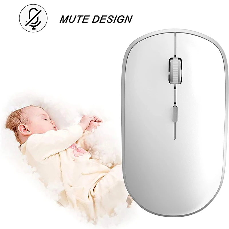 
Best Seller Custom Logo OEM Packaging Silent 2.4G Mouse Wireless with 3 DPI Adjustable, Noiseless Gift Wireless Computer Mouse 