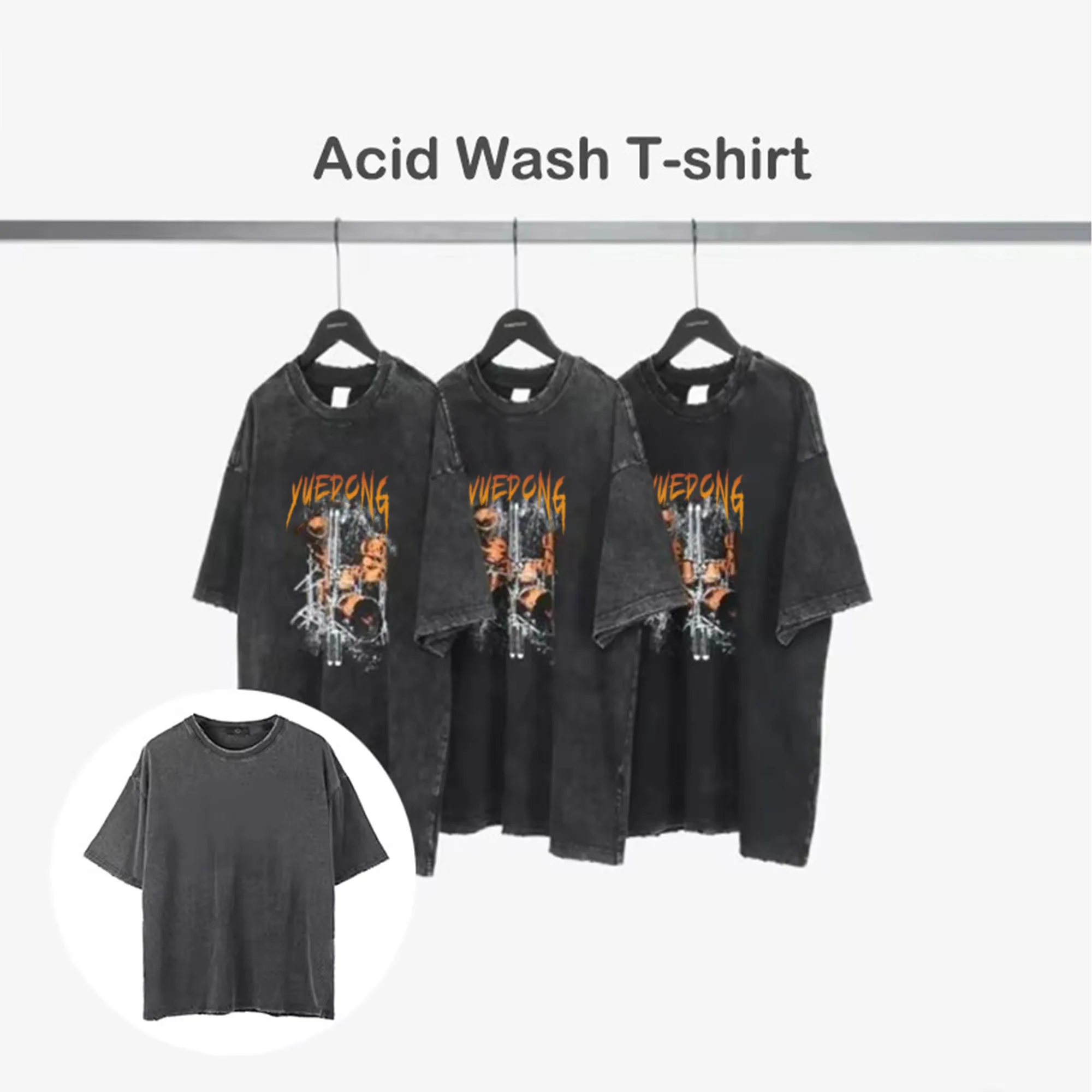 Высококачественная винтажная хлопковая Футболка большого размера с принтом на заказ для мужчин и женщин