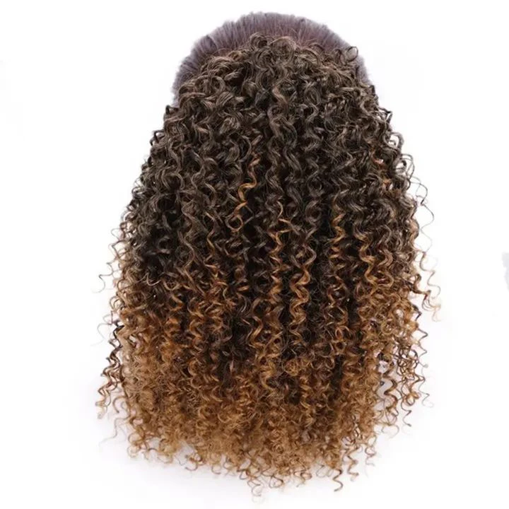  Wholesale Synthetic Braiding Hair 8 Inch Short Kinky Ponytail Extension For Black