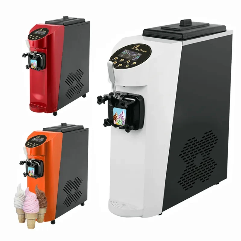 1 Nozzle Single Flavour Table Soft Icecream Ice Cream Maker Automatic Machine For Making Ice Cream Homeuse Rent Catering Store