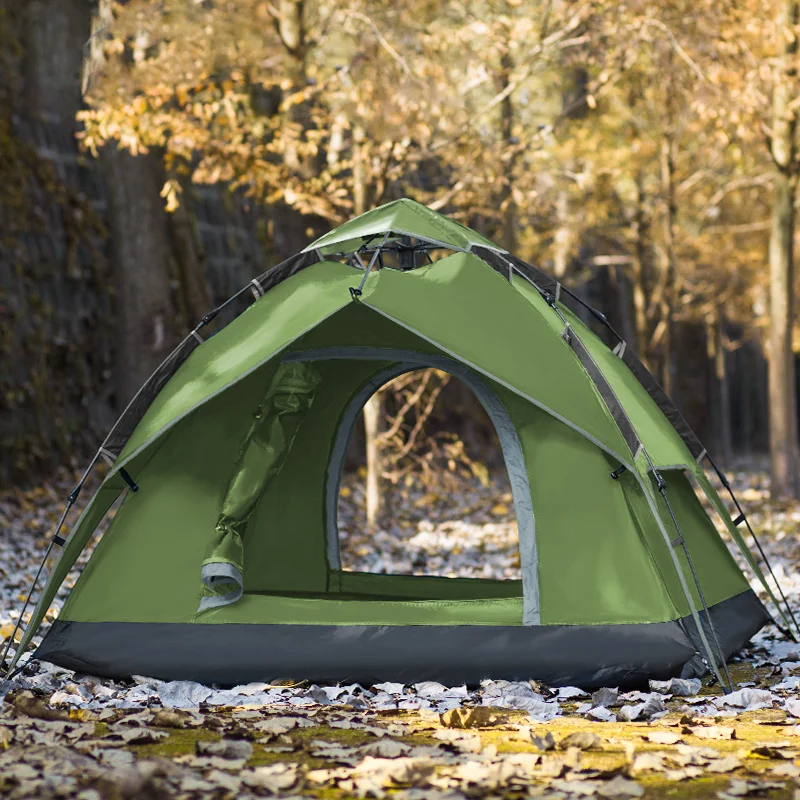 
High Quality Breathable Easy Automatic Foldable Hiking Double Layer Waterproof Outdoor Tent for Camping 