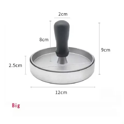 Factory Aluminum Hamburger Non Stick Patty Maker Model Meat Burger Press With Wax Paper