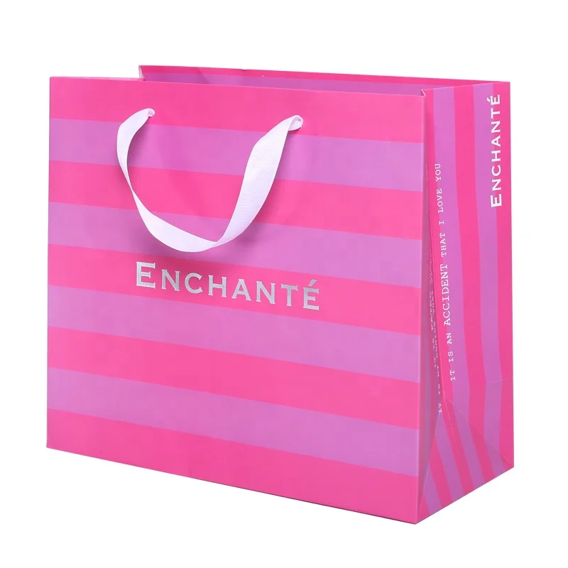 printed logo shopping paper bag accept custom company logo printing