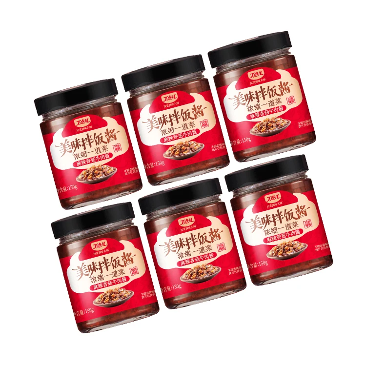 Sauce chinese brand chilli sauce for rice or noodles mushroom chilli sauce