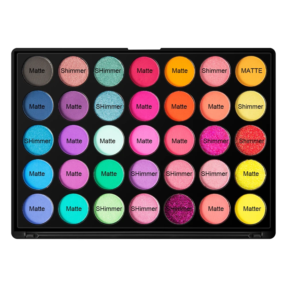 Maquillaje High Pigment Eye Shadow makeup private label custom 35 Color Custom Logo Eye shadow Palette