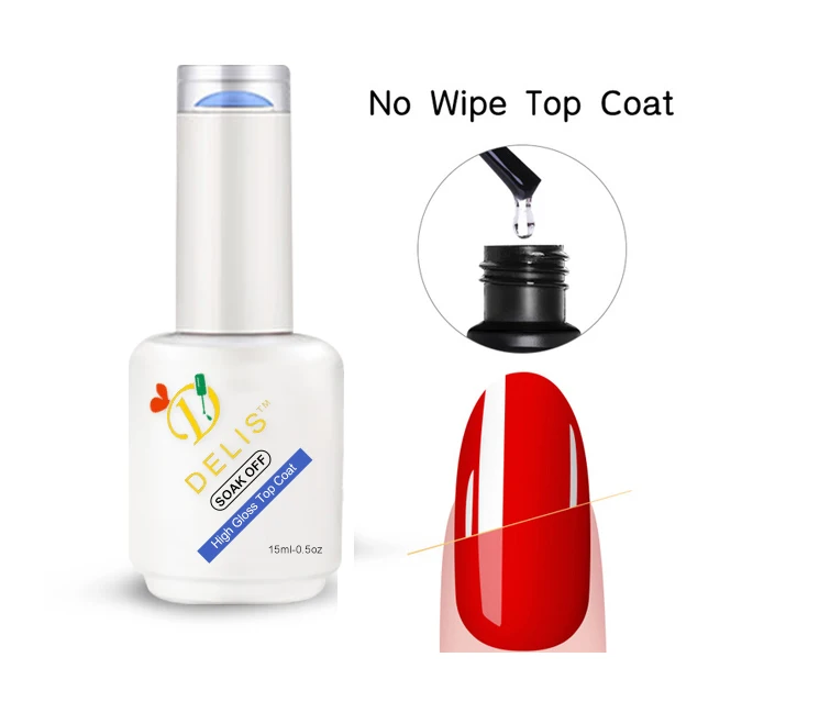 High gloss non wipe top coat no cleanser neon gel polish uv gel nail polish Camouflage jelly gel