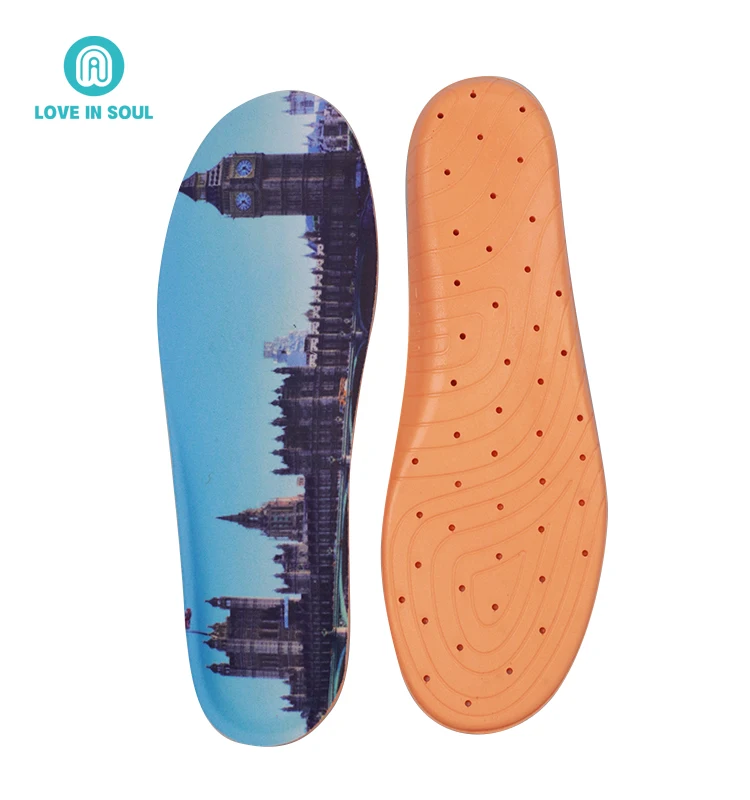 Wholesale Shock-Absorbing Arch Support Sneaker Orthotic Insoles Comfort Running Sport Insoles For Shoes