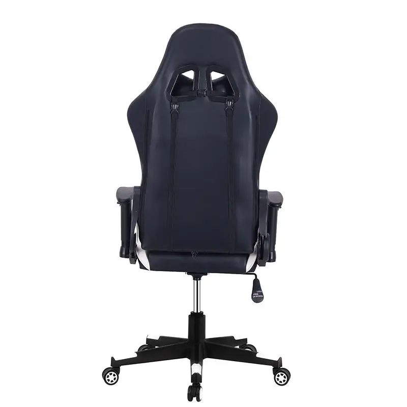 High Quality Black White Adjustable Gaming Chair Swivel Racing PU Leather Victory Gamer Chaise Chair