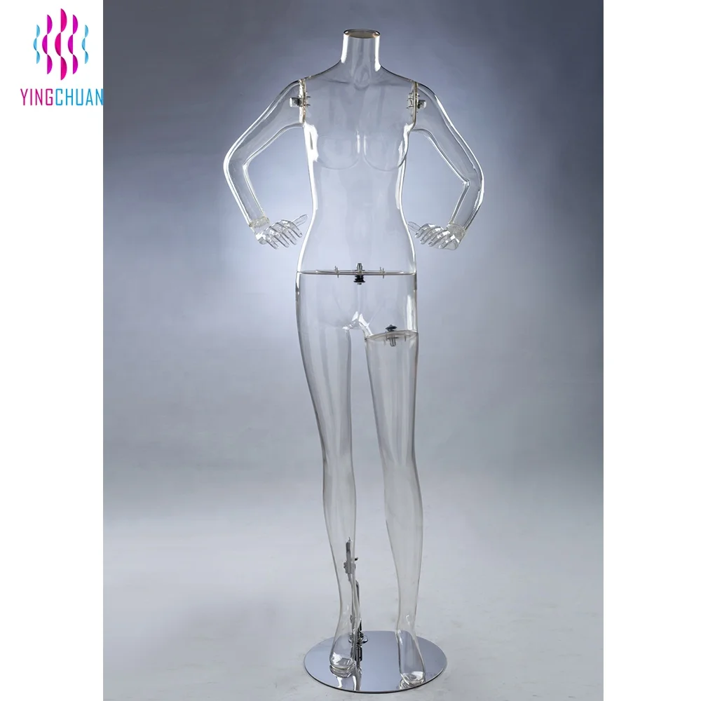 Wholesale transparent standard size female mannequin