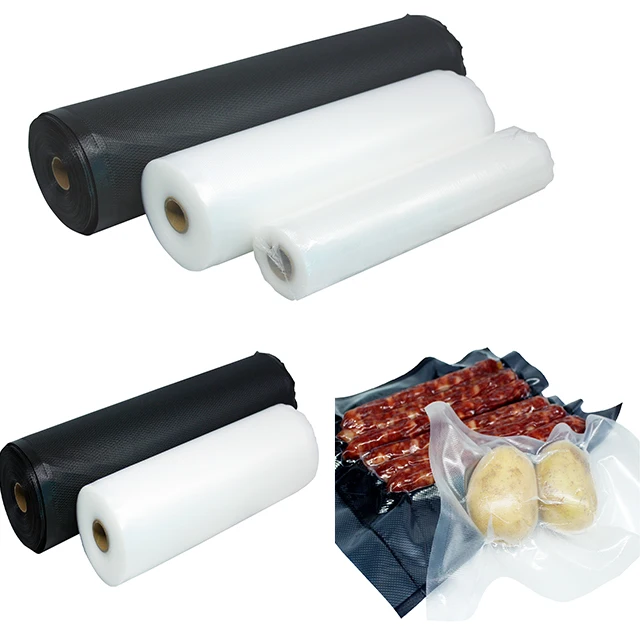 Dot Embossed Plastic Transparent Sealed Roll Food Vacuum Packaging Roll Seal Pack Texture Roll