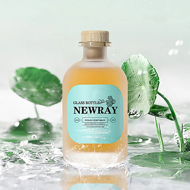 Newray Заводская прямая 375 мл стеклянная бутылка круглой формы