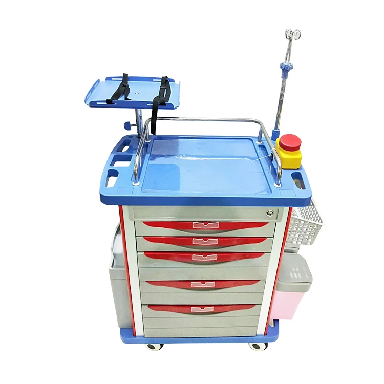 Multi-function Clinic Hospital Medical equipment Emergency Trolley best selling with good price