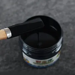 Acrylic Paint Black Color Painting Metal Furniture Rust Corrosion with Painting Brush for Wood Protection Wholesale 100g