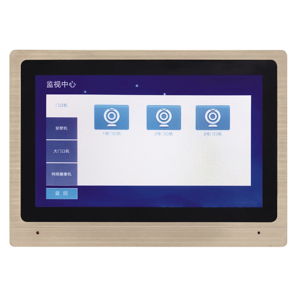 4.3 Inch Video Door Bell Phone Building Multi Apartment Cat 5 Intercom system Smart Metal Waterproof IP digital Access Control