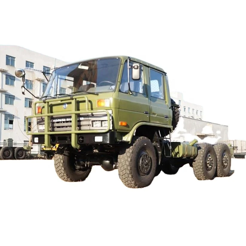 Dongfeng EQ2102NJ 6x6 двухместная кабина внедорожного грузового шасси для продажи