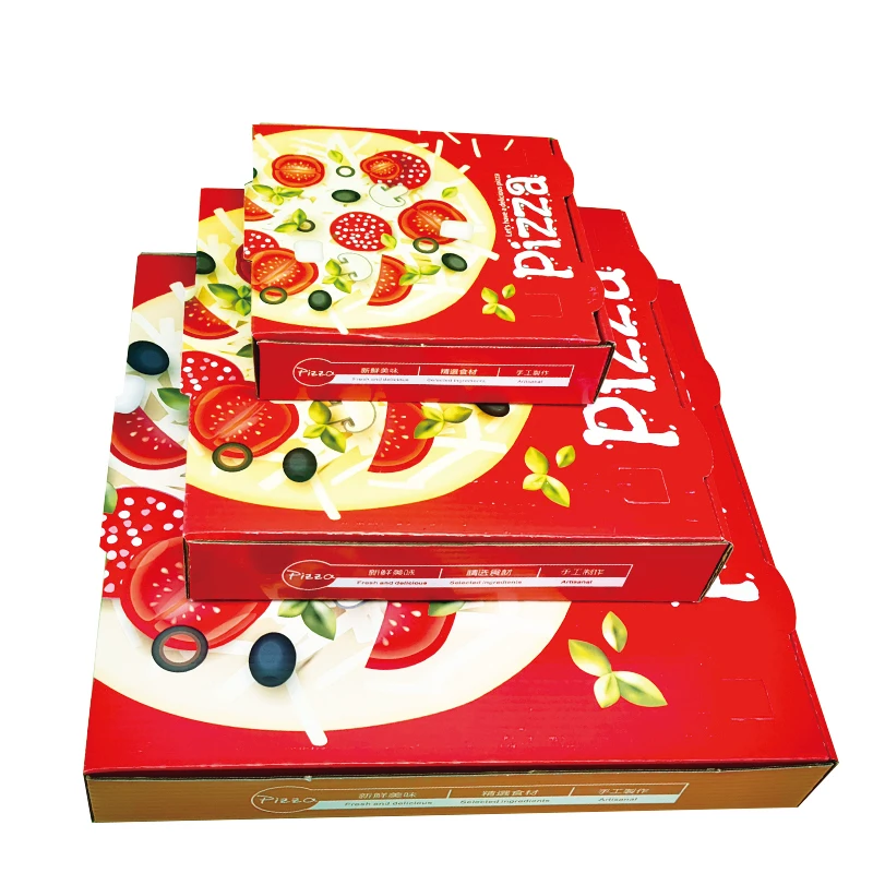 Manufacturer custom sandwich food paper bag packaging pizza packing box 12 inch pizza box