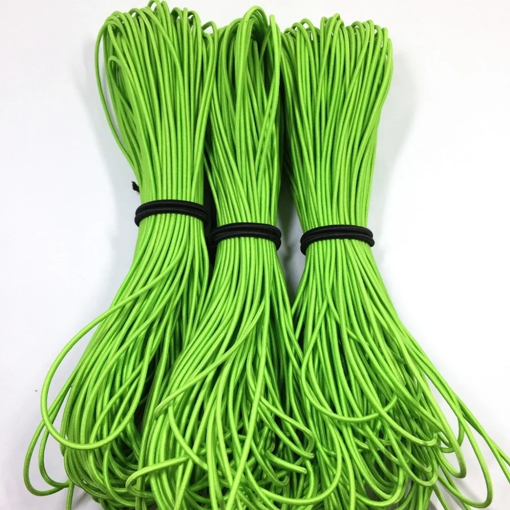 Custom colored polyester 3mm stretchy cord braided round