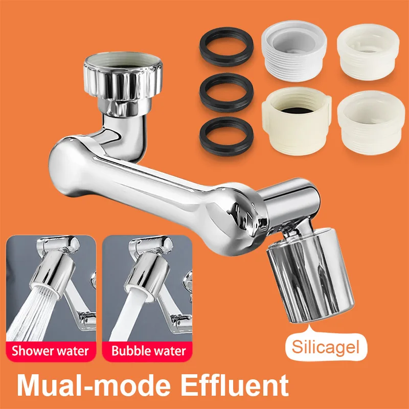 1080 Universal Rotation Faucet Extender Sprayer Head Kitchen Robot Arm Extension Faucets Mixer Aerator Bubbler Water Tap Nozzle