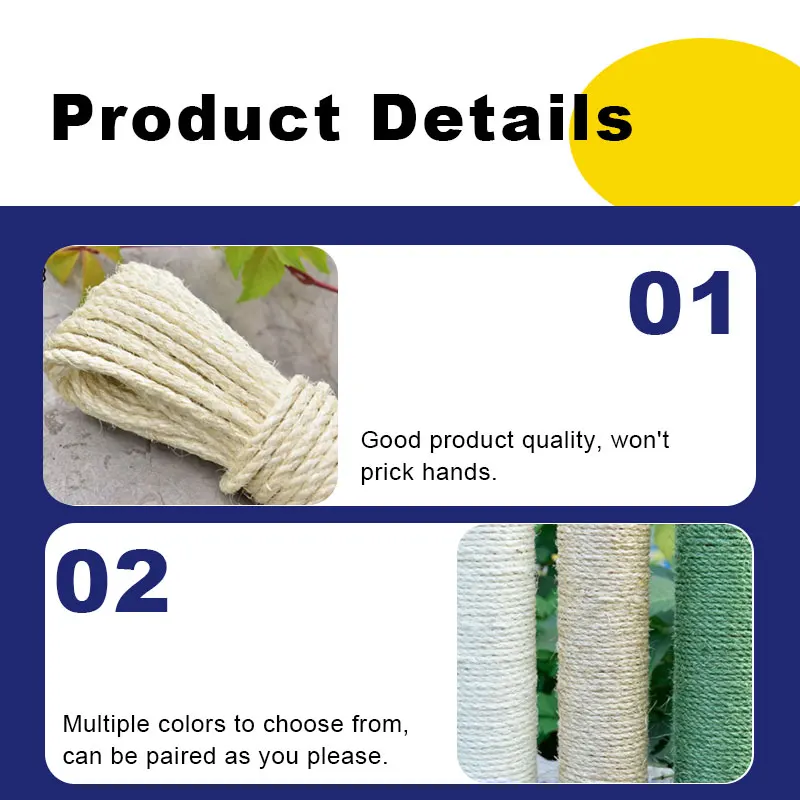 Hot Sale 8mm Manila Jute/Sisal Thread Shibari Rope - Durable & Eco-Friendly