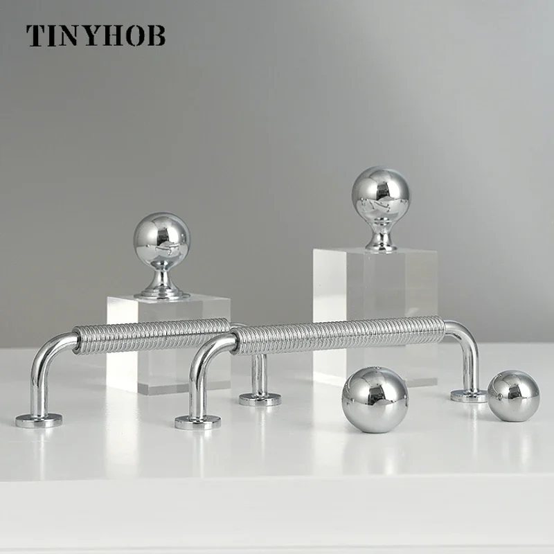 Tinyhob твердая латунная винтажная пеньковая веревочная форма для шкафа мебельные ручки дверных ящиков T-bar/ручка в форме раковины