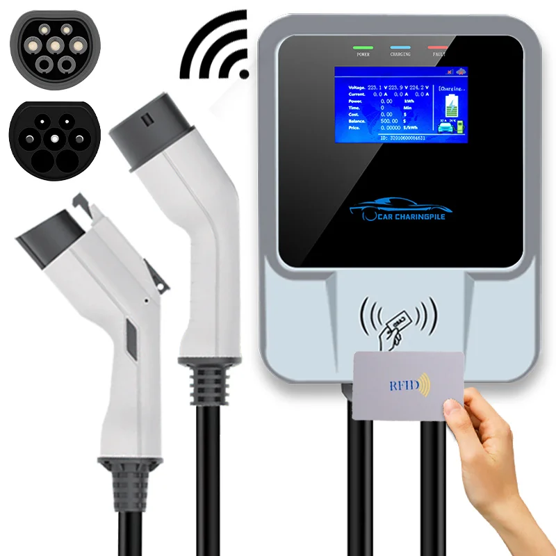 ev chargerev charger station 32a 7kw ev charger charging station 62196-2 Wall-mounted Charging Stations for electric vehicle