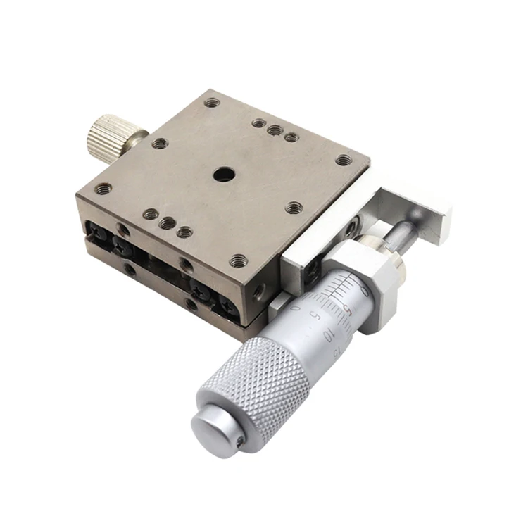 
Factory Price Precision Instrument 25*25 40*40 60*60 X-axis Manual Linear Stage Micrometer Linear Stage 