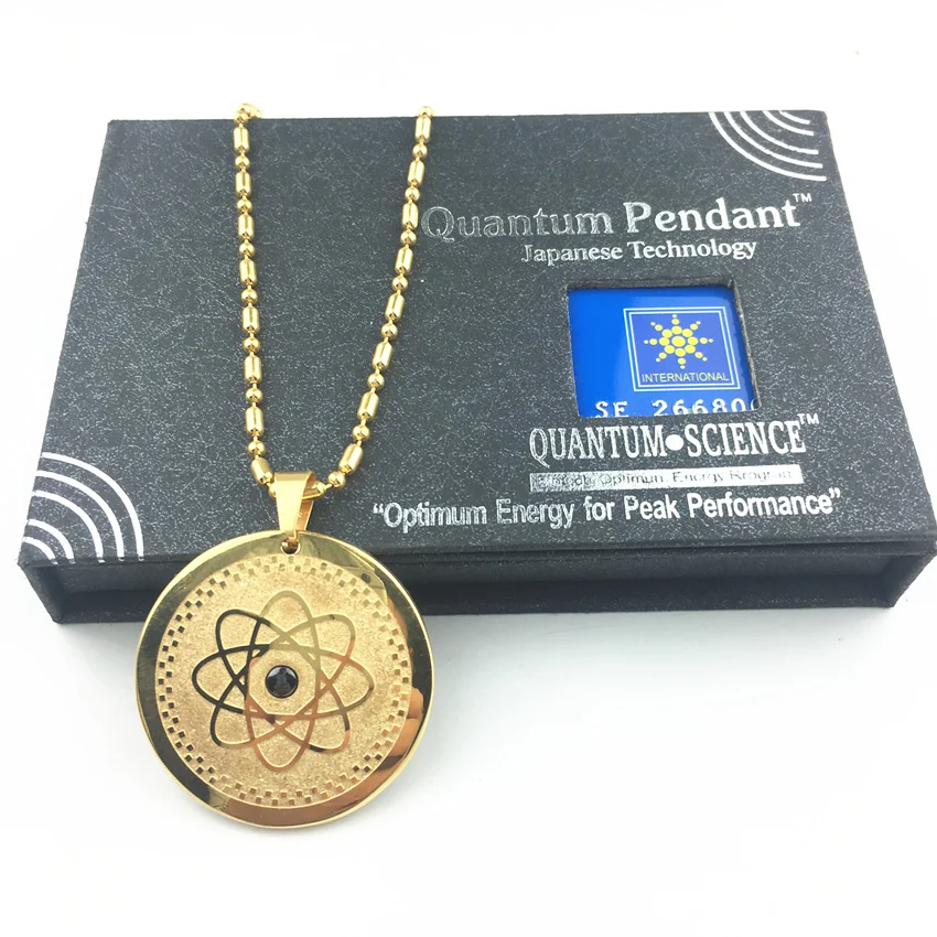 8119 Kalung чокер Liontin Подвеска из нержавеющей стали Квантовая скалярная энергия кулон для