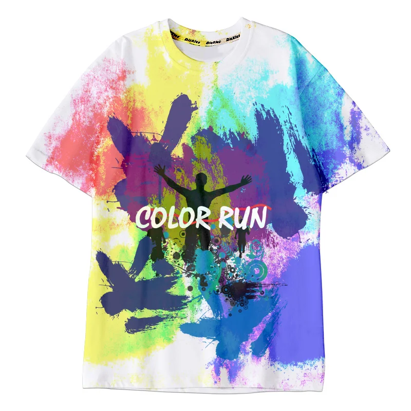 Custom Designed Color Run gear package pick up Event Finisher Medal T-Shirts Hats Water Bottle  Race Number Tank Top