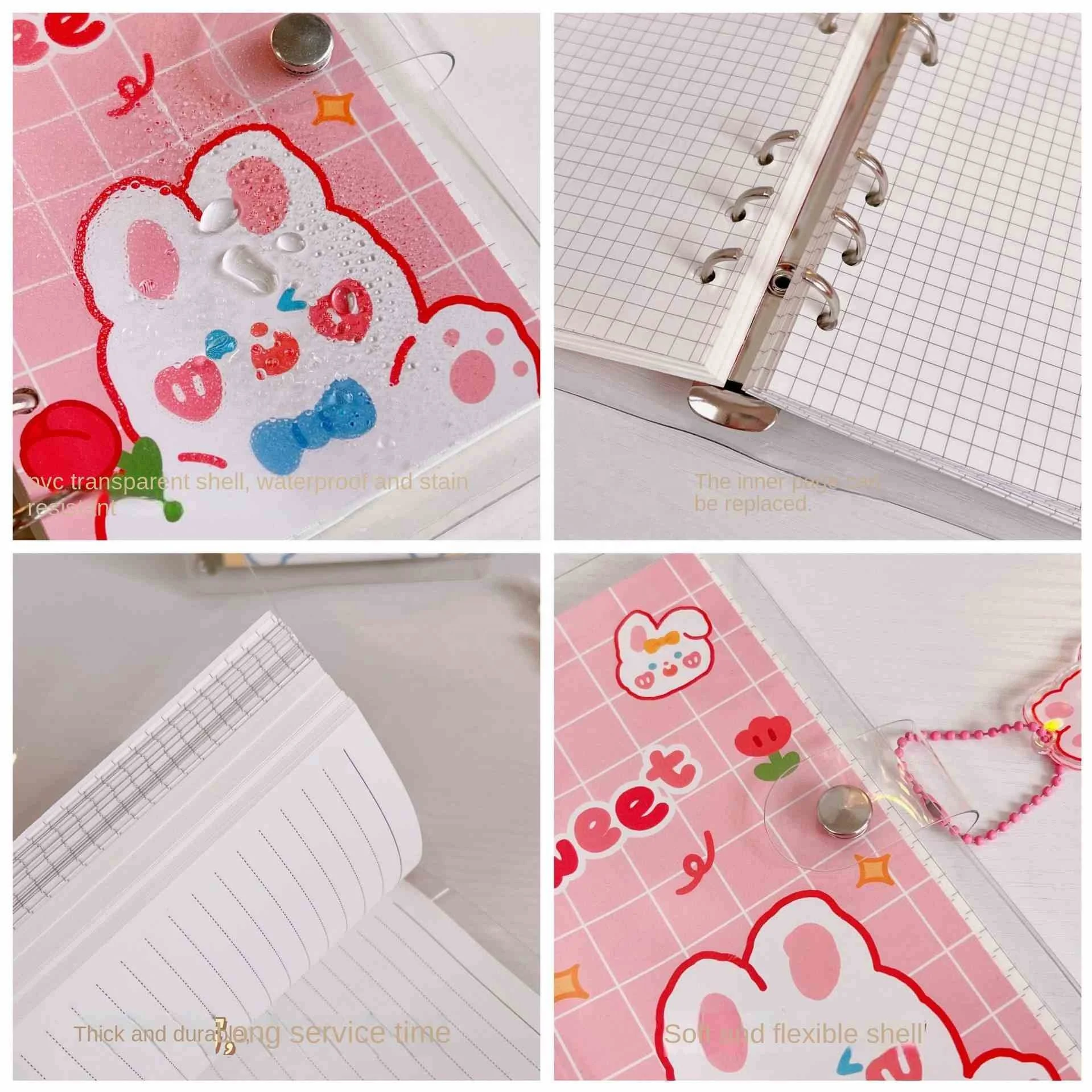 Yicheng Cute Journal Loose-Leaf Notebook Gift Set