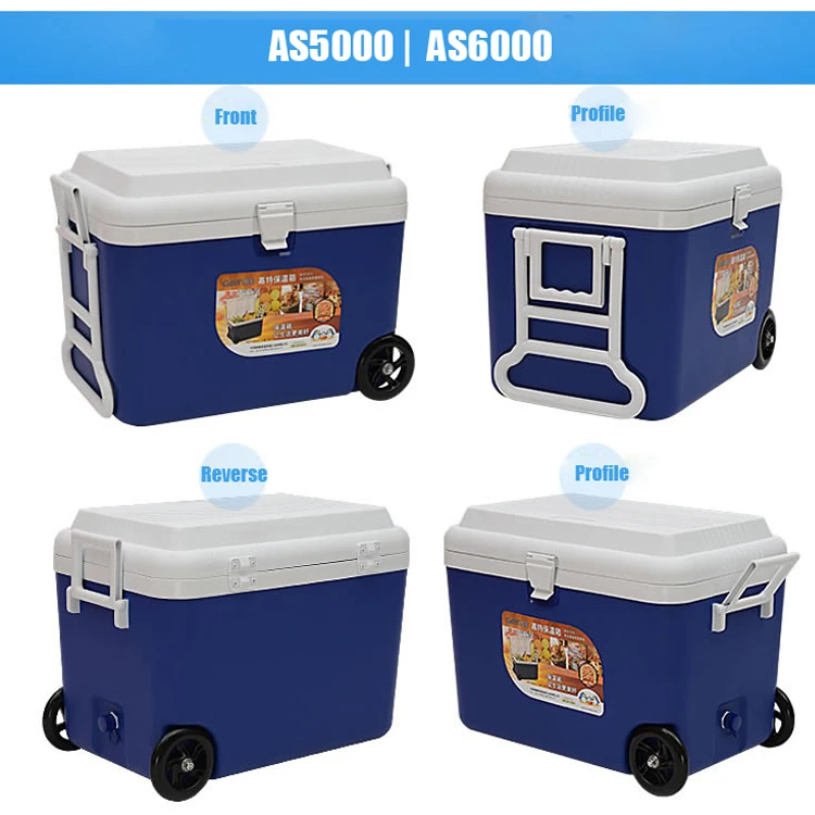 
Custom logo 50l cheap camping portable ice chest cooler box 