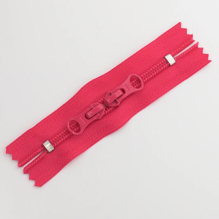 YKK Zippers Nylon Coil Double Closed End Zipper Auto Lock Slider Head to Head Puller for Bag Sewing Tent Zipper for a Jacket