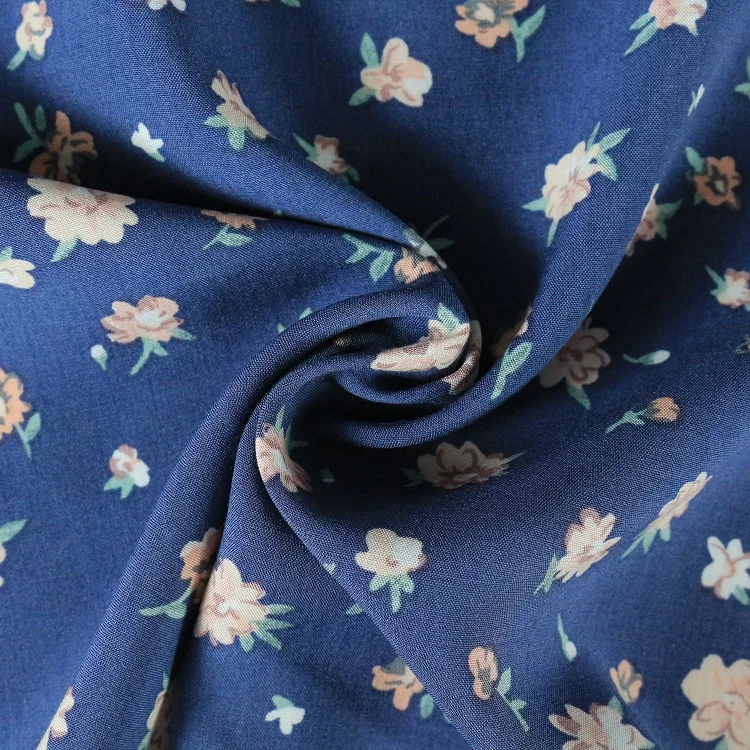 Factory price Ready goods Manufacturer digital printing rayon fabric 100% viscose fabric for dress