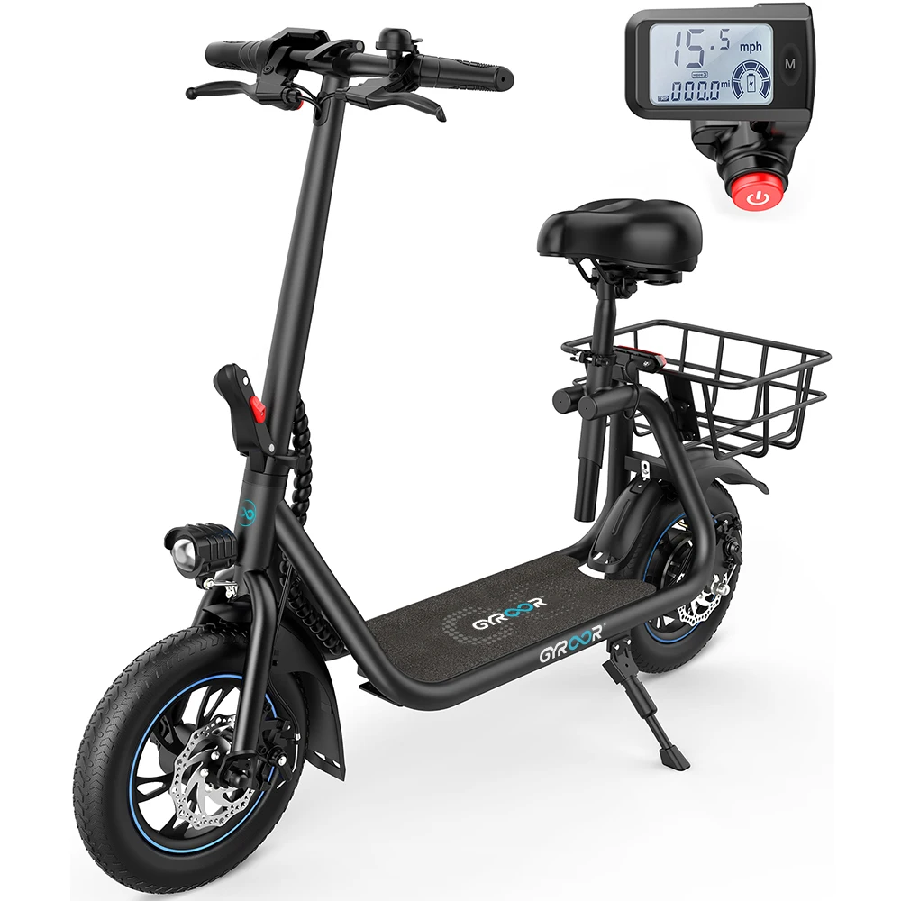 Gyroor hot sale 48v 450w 10ah 12inch foldable electric bike adult e-bike Japanese style urban electric bicycles