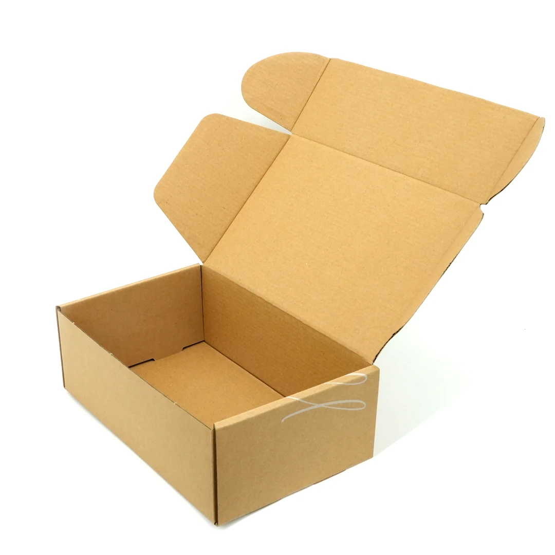 Wholesale Custom Logo Printed Small Size Unique Plain Corrugated Packing Boxes Cardboard Skincare Mailer Clothing Shipping Box