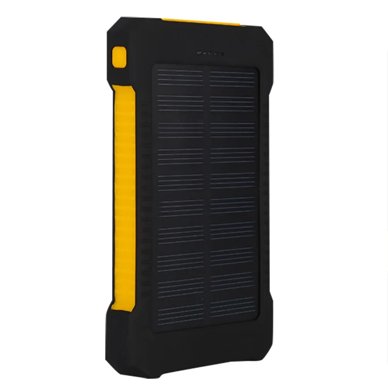 2021 Hot Sales Consumer Electronics Power Bank Solar Power Bank 8000 mAh Water Resistant 2 USB Ports Light Blue With Compass