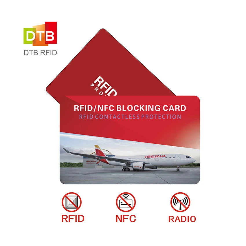 2022 Factory Price Customize Logo High Quality Card Cr80 Size Credit Card Protector Smart Nfc Rfid Blocking Card