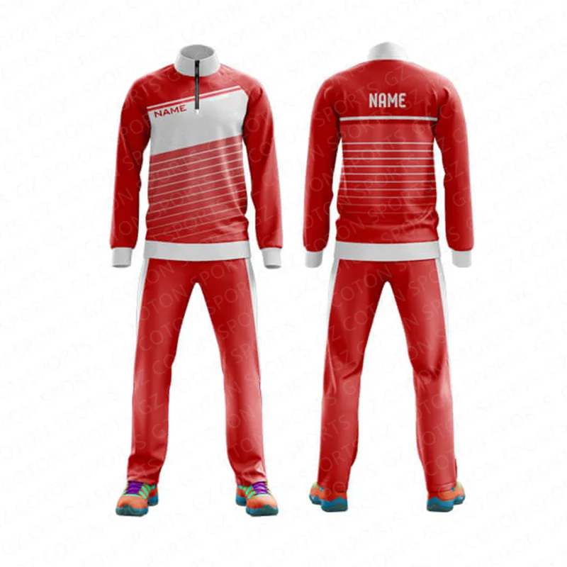 Customized Warm up Men Athletic Tracksuit Casual Full Zip Sweatsuits 2 Piece Jogging Suits for Running Fitness Exercise