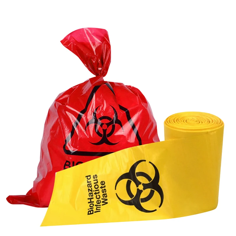 AIUDO Good Quality Durable Autoclave Custom Plastic Medical Waste Disposal Waterproof 50L 80L Biohazard Bag