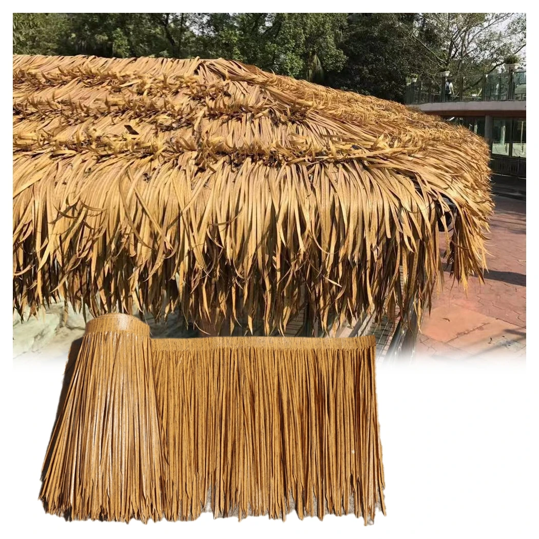 Long Useful Artificial Plastic Synthetic Thatch Artificial Palm Leaves Synthetic Thatch Roof