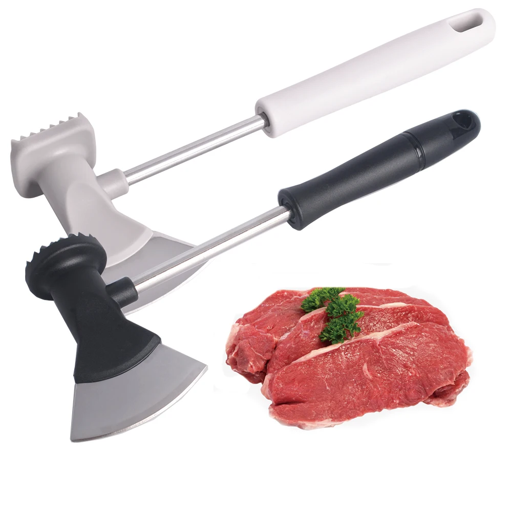Wholesale Multi-Function Large Size Stainless Steel Meat Steakhammer Kitchen Household Hammer Tenderizer For Loose Meat